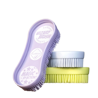 Trio di spazzole LeMieux Wizard Brush Kiwi Kaki