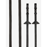 Rênes en caoutchouc souple LeMieux Marron / argent