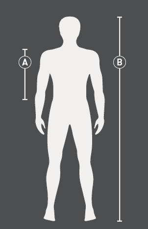 Illustrazione della guida alle taglie per Gilet protettivo per equitazione Swing
