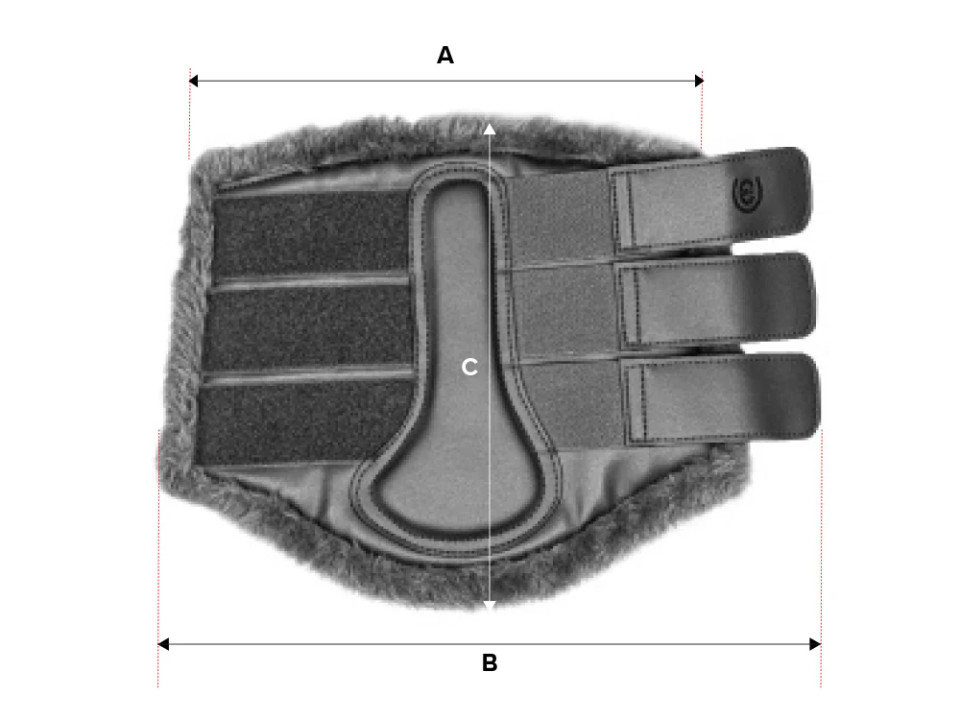 Illustrazione della guida alle taglie per Paranocche cavallo Equestrian Stockholm